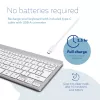 R-Go Tools ergonominė klaviatūra R-Go Compact Break, kompaktiška klaviatūra su pertraukų programine įranga, QWERTY (UK), Bluetooth, balta