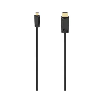 Hama 00074259 HDMI kabelis 2 m HDMI Type A (standartinis) HDMI Type D (mikro) juodas