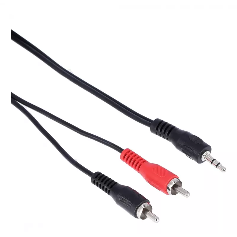 Hama 00182062 garso kabelis 1.5 m 3.5mm 2 x RCA juodas