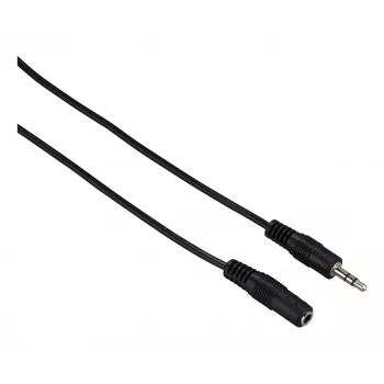 Garso kabelis Hama 00182071 5 m 3,5 mm kištukas į lizdą juodas