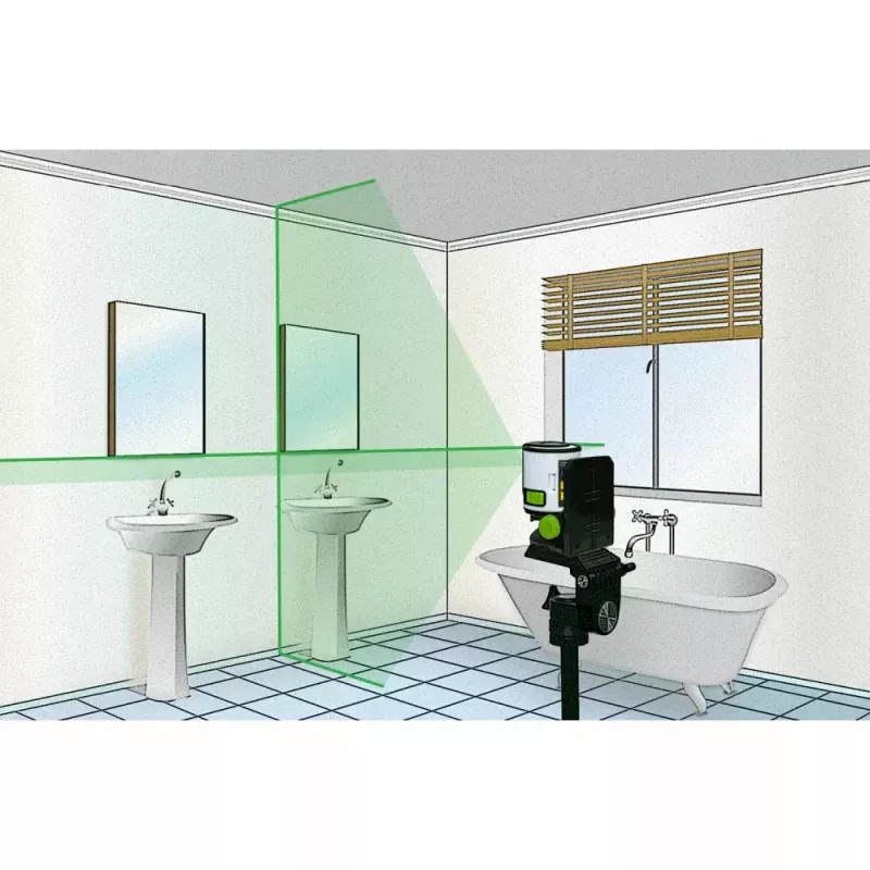 Lazerinis nivelyras Laserliner 081.081E 40 m, savaiminio išsilyginimo tikslumas 0,5 mm/m