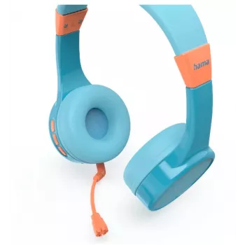 Hama Teens Guard II Headset Wireless Head-band Calls/Music USB Type-C Bluetooth Blue, Oranžinė