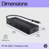 HP 4K USB-C daugiafunkcis šakotuvas, USB Type-C, USB Type-C, 10000 Mbit/s, 3840 x 2160, juoda, 65 W