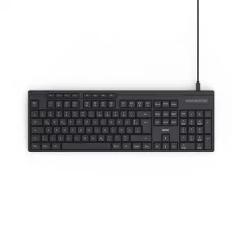 Hama CK-200 klaviatūra Namai/Biurui USB QWERTZ vokiška Juoda