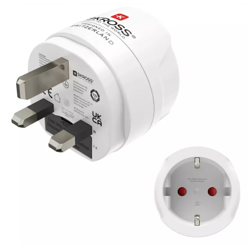 Hama 00223483 maitinimo kištuko adapteris Type G (JK) Type F baltas