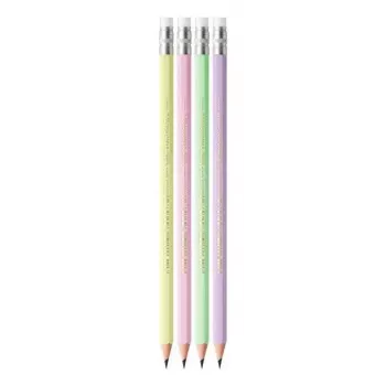 Pieštukų rinkinys TEKA BIC Evolution HB, šešiakampiai mediniai pieštukai, pakuotėje 12 vnt., įvairių spalvų
