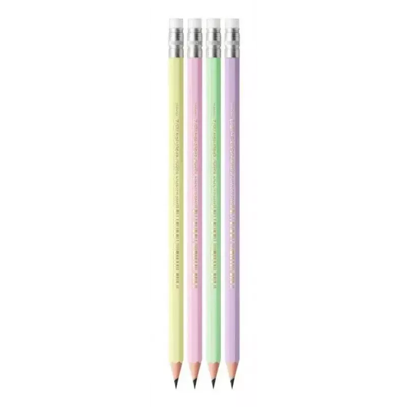 Pieštukų rinkinys TEKA BIC Evolution HB, šešiakampiai mediniai pieštukai, pakuotėje 12 vnt., įvairių spalvų