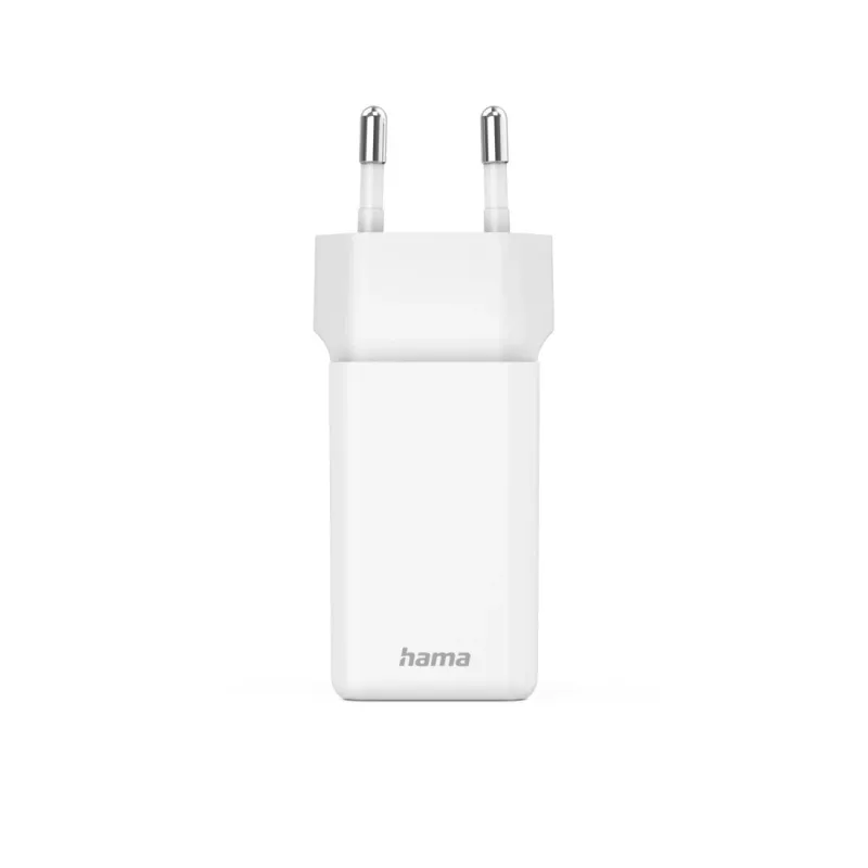 Hama 00201989 mobiliojo įrenginio kroviklis Ausinėms, Nešiojamam kompiuteriui, Išorinei baterijai, Išmaniajam telefonui, Planšetiniam kompiuteriui Balta AC Greitas įkrovimas Vidinis