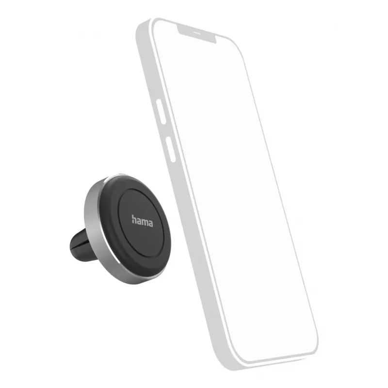 Hama Magnet pasyvus laikiklis Mobilusis telefonas / išmanusis telefonas Juoda, Sidabrinė