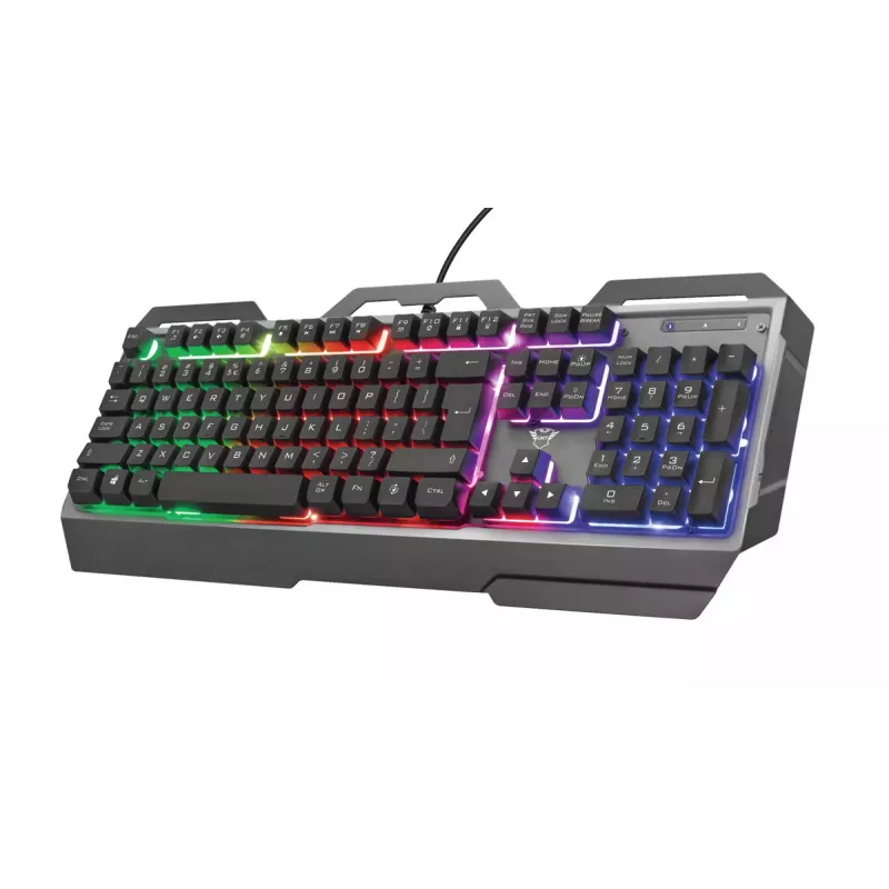 Žaidimų klaviatūra Trust GXT 856 Torac USB QWERTZ vokiška juoda RGB LED