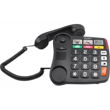 Analoginis telefonas Olympia 4500 Juoda Balta