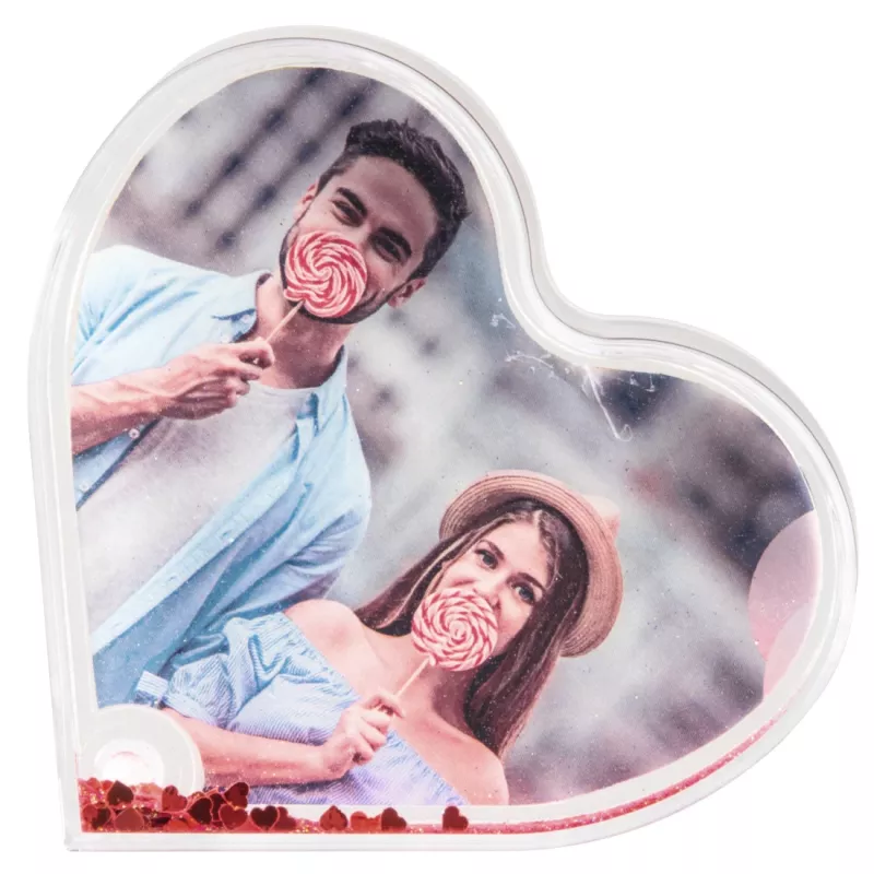 Hama Heart vienas nuotraukų rėmelis raudonas, permatomas