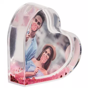 Hama Heart vienas nuotraukų rėmelis raudonas, permatomas