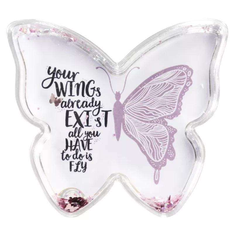 Hama Butterfly viengubas paveikslėlio rėmelis Rožinis, Skaidrus