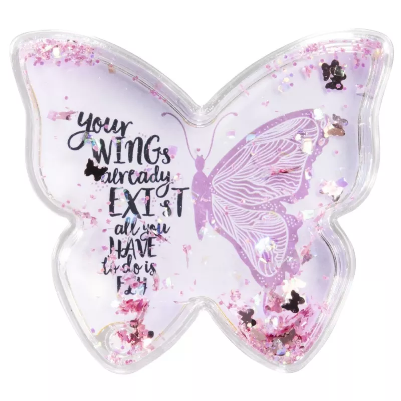 Hama Butterfly viengubas paveikslėlio rėmelis Rožinis, Skaidrus