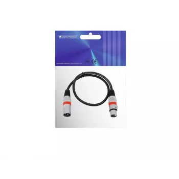 Garso kabelis Omnitronic 30220401 0,5 m XLR 3 kontaktų juodas