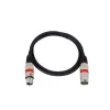 Garso kabelis Omnitronic 30220406 1m XLR 3 kontaktų juodas