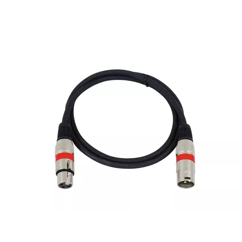 Garso kabelis Omnitronic 30220406 1m XLR 3 kontaktų juodas