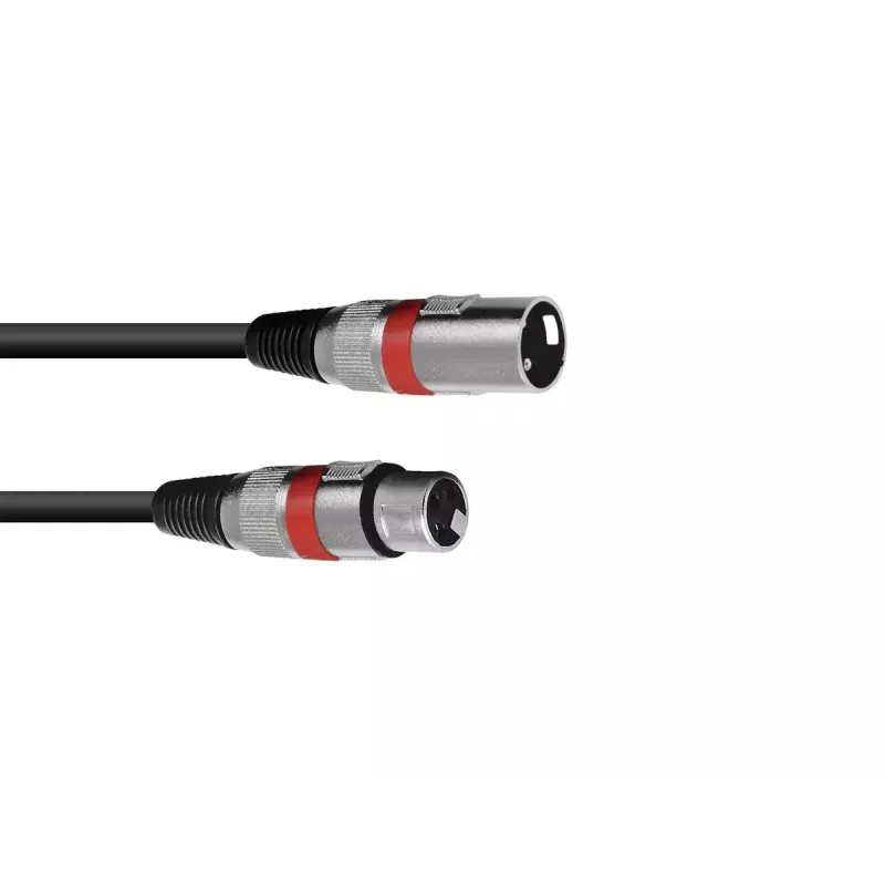 Garso kabelis Omnitronic 30220406 1m XLR 3 kontaktų juodas