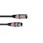 Garso kabelis Omnitronic 30220406 1m XLR 3 kontaktų juodas