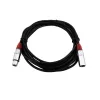 Garso laidas XLR 3 kontaktų Omnitronic 3022050R 5m juodas