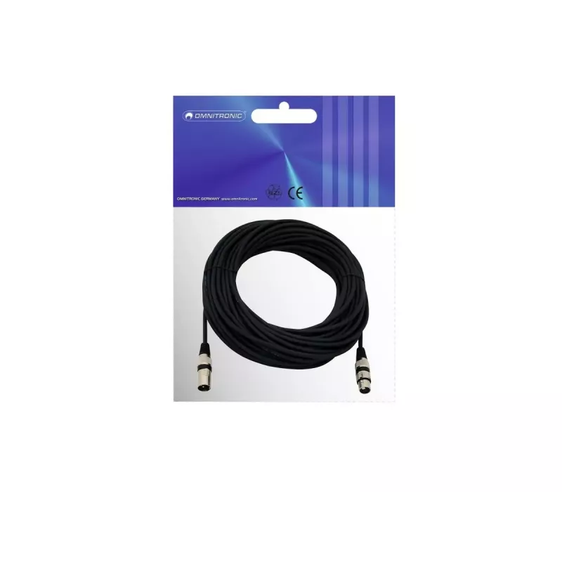 Audio laidas Omnitronic 30220590 25 m XLR 3 kontaktų juodas