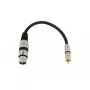 Garso kabelis XLR (3 kontaktų) RCA Omnitronic 3022075J 0,15 m juodas
