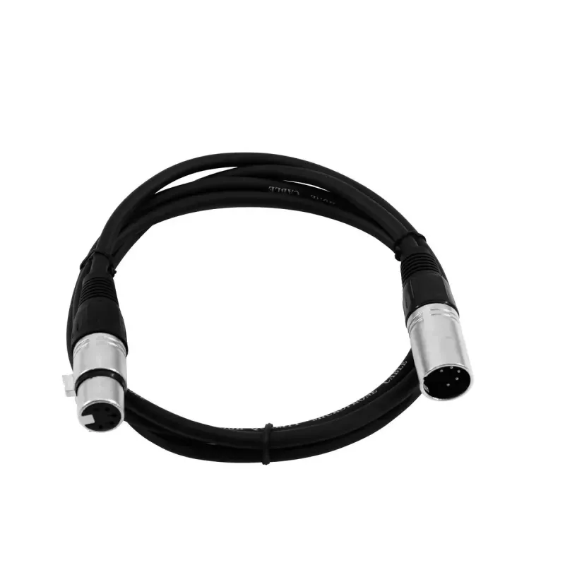 Garso kabelis Omnitronic 30220763 1 m XLR 5-pin juodas
