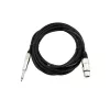 Garso kabelis 2 m Omnitronic 3022516M XLR 3 kontaktų 6,35 mm juodas