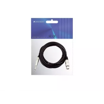 Garso kabelis Omnitronic 30225170 5 m XLR 3 kontaktų 6,35 mm juodas
