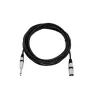 Garso kabelis XLR 3 kontaktų 6,35 mm Omnitronic 3022519C 5 m juodas