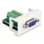VGA (D-Sub) lizdas – gnybtų bloko modulis DeLOCK Easy 45 81346