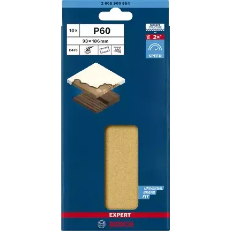 Bosch 2 608 900 854 rotacinio įrankio šlifavimo priedas Medienai Šlifavimo lapas