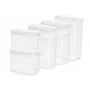 EMSA N1142900 maisto laikymo indas stačiakampis rinkinys 8,3 l permatomas, baltas 7 vnt.