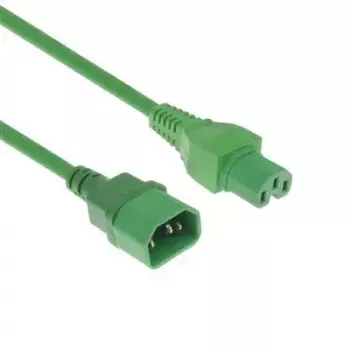 ACT Powercord C14 - C15 žalias 2 m laidas H05RN-F 250V 10A