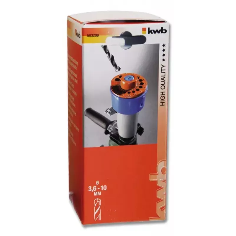 Šlifavimo priedas kwb Drill Grinding Attachment Metal Blue Pilka Red 192 mm