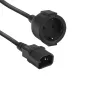 Maitinimo laidas ACT C14 CEE 7/3 juodas 0.2 m 250 V 5 A