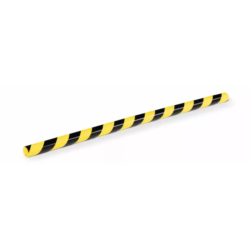 Wall Corner Guard Durable 1126130 Rounded Polyurethane Juoda Geltona 1000mm