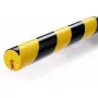 Wall Corner Guard Durable 1126130 Rounded Polyurethane Juoda Geltona 1000mm