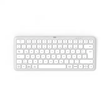 Hama WK-500 klaviatūra, skirta namams/biurui, bevielė, RF + Bluetooth, QWERTZ, vokiečių k., pilka, balta