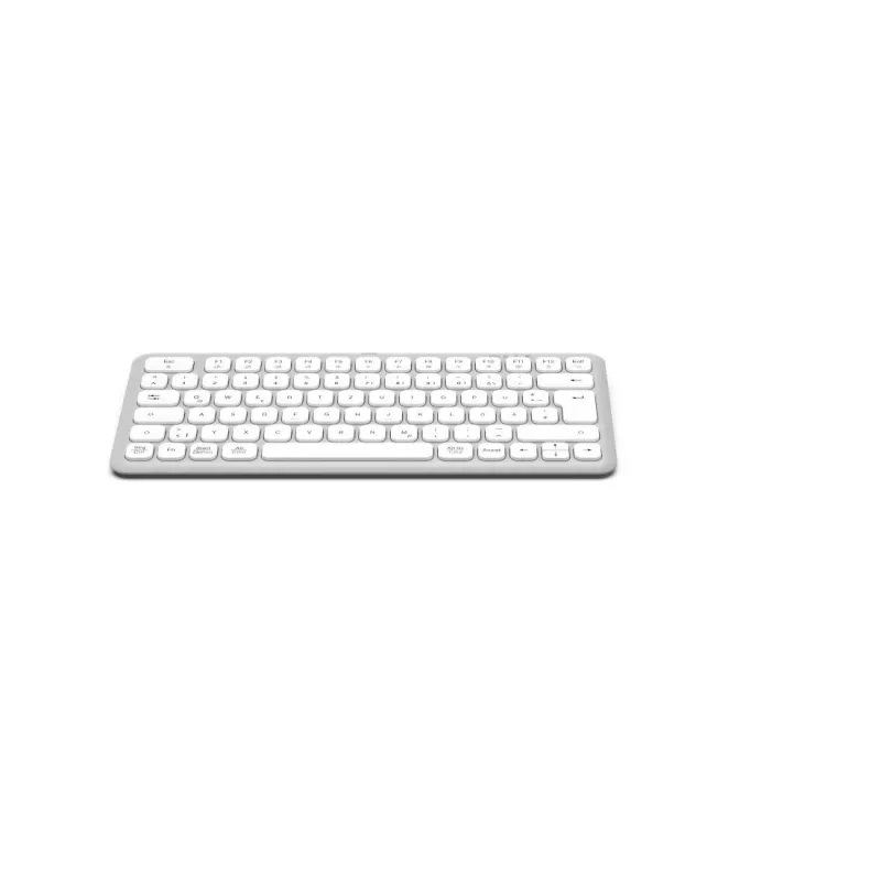 Hama WK-500 klaviatūra, skirta namams/biurui, bevielė, RF + Bluetooth, QWERTZ, vokiečių k., pilka, balta