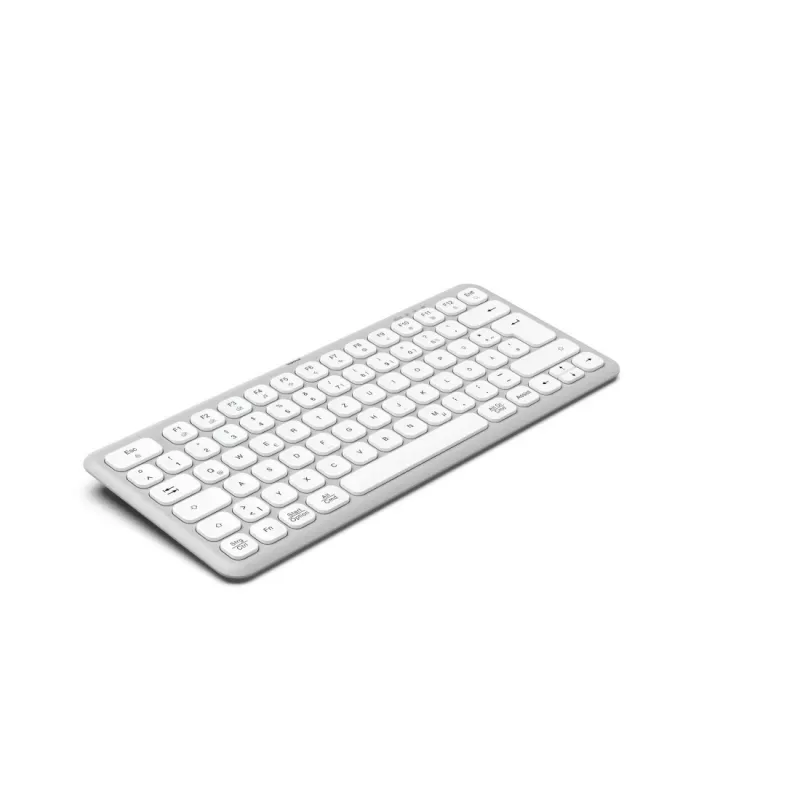 Hama WK-500 klaviatūra, skirta namams/biurui, bevielė, RF + Bluetooth, QWERTZ, vokiečių k., pilka, balta