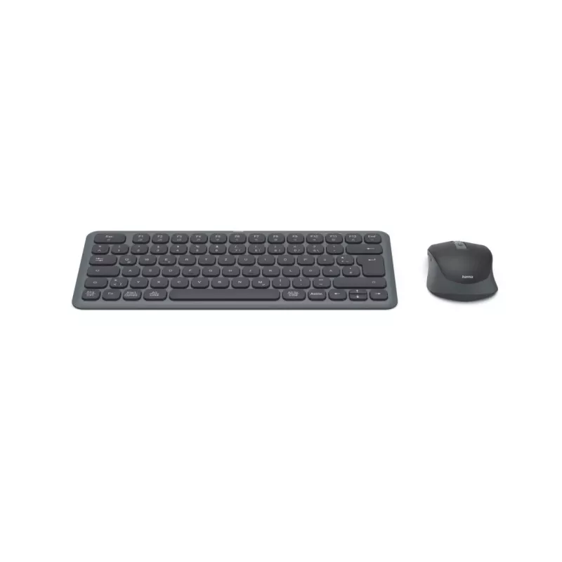 Hama WKM-500 klaviatūra Pelė įtraukta Namams/Biurui RF belaidis + Bluetooth QWERTZ juoda