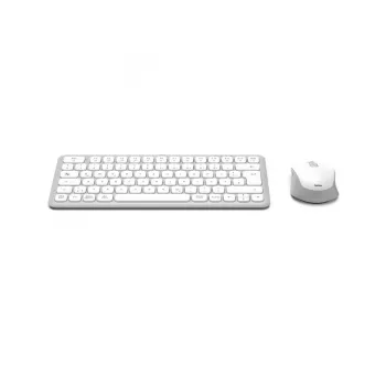 Hama WKM-500 klaviatūra Pridedama pelė Namams USB + RF belaidis + Bluetooth QWERTZ vokiečių Pilka, Balta