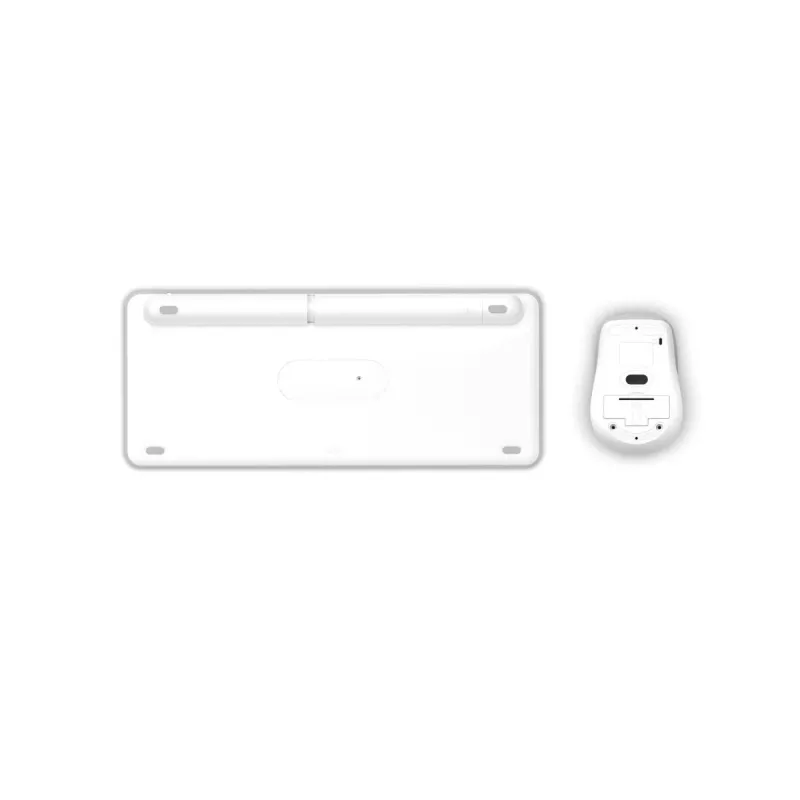 Hama WKM-500 klaviatūra Pridedama pelė Namams USB + RF belaidis + Bluetooth QWERTZ vokiečių Pilka, Balta