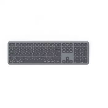 Hama WK-550 klaviatūra Namams/Biurui RF Belaidis + Bluetooth QWERTZ vokiečių Juoda, Tamsiai pilka