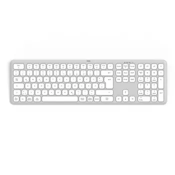 Hama WK-550 klaviatūra Namų/Biuro RF Wireless + Bluetooth QWERTZ vokiška Pilka, Balta