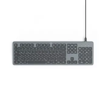 Hama CK-400 klaviatūra Namai/Biuras USB QWERTZ vokiška Juoda, Tamsiai pilka