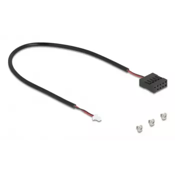 DeLOCK 64344 vidinis M.2 adapteris, kištukinis, juodas, 22x80x5 mm