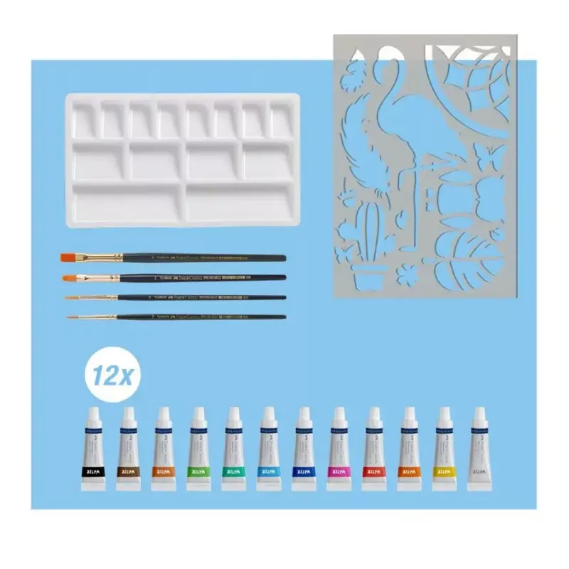 Akvarelės dažų rinkinys Faber-Castell Creative Studio 18 vnt. įvairiaspalvis